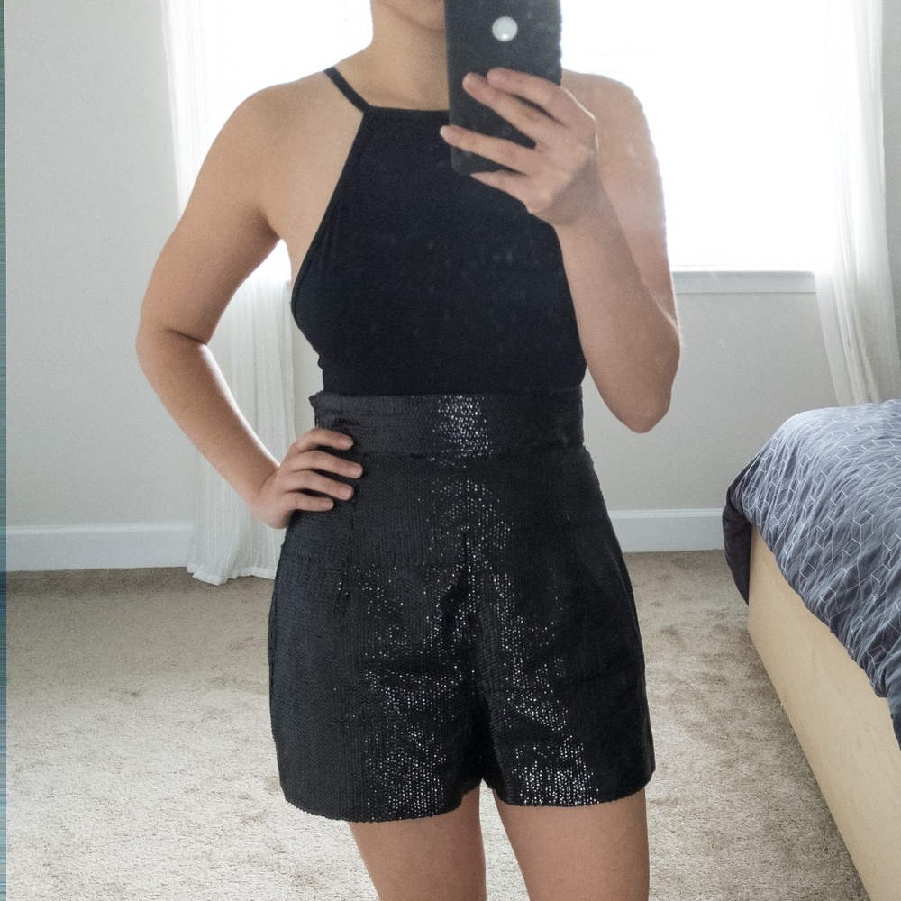 Sequin shorts